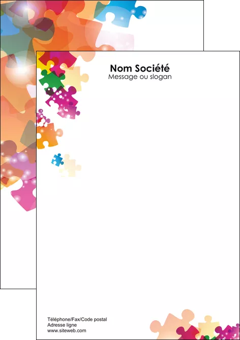 modele en ligne flyers abstrait appel arc en ciel MIFBE13846