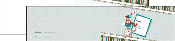 exemple depliant 2 volets  4 pages  bebe naissance nativite MIFCH13940