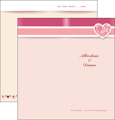 modele en ligne depliant 2 volets  4 pages  mariage carte mariage carte  de mariage MLGI14056