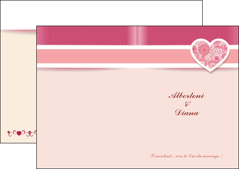 impression depliant 2 volets  4 pages  mariage carte mariage carte  de mariage MLGI14064