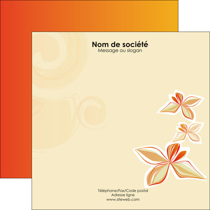 imprimerie flyers fleuriste et jardinage cartes collection couleur MIFCH14216