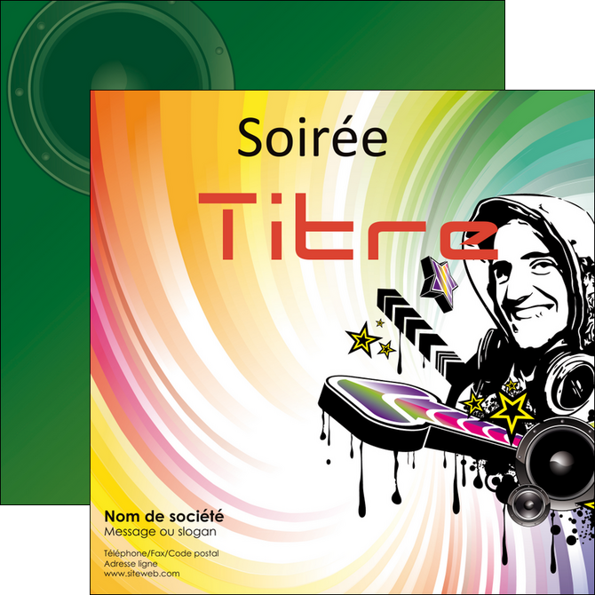 maquette en ligne a personnaliser flyers musique abstract audio backdrop MLGI14332