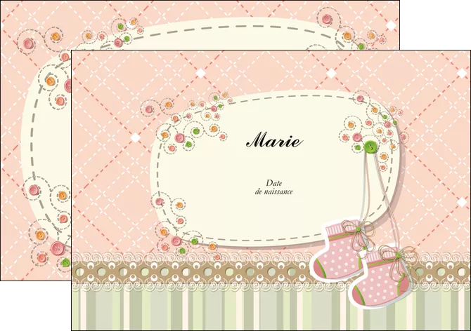 personnaliser modele de flyers faire part de naissance carte de naissance carte naissance MLGI14402