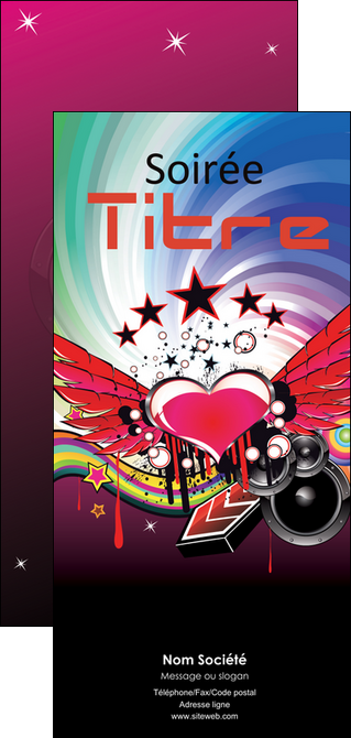 personnaliser modele de flyers musique abstract audio backdrop MLGI14494