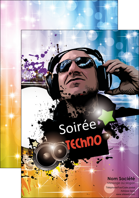 modele affiche musique abstract audio backdrop MLGI14508