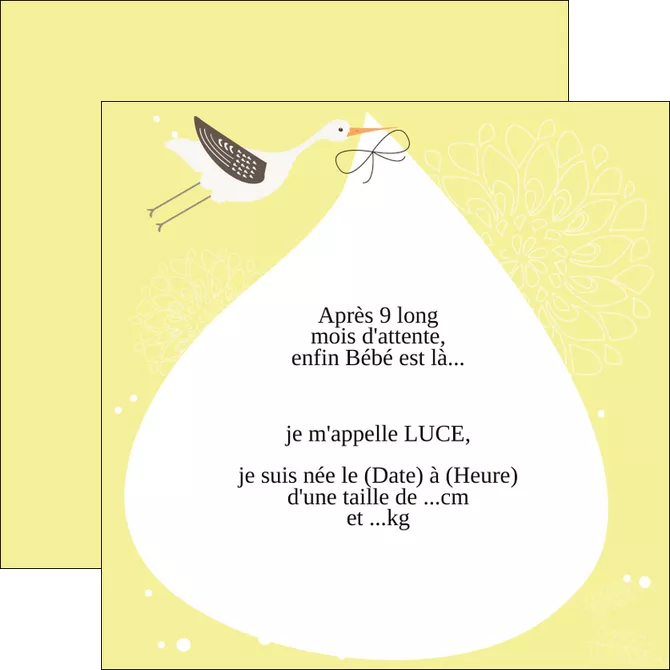 imprimerie flyers dessin anime invitation MID14522