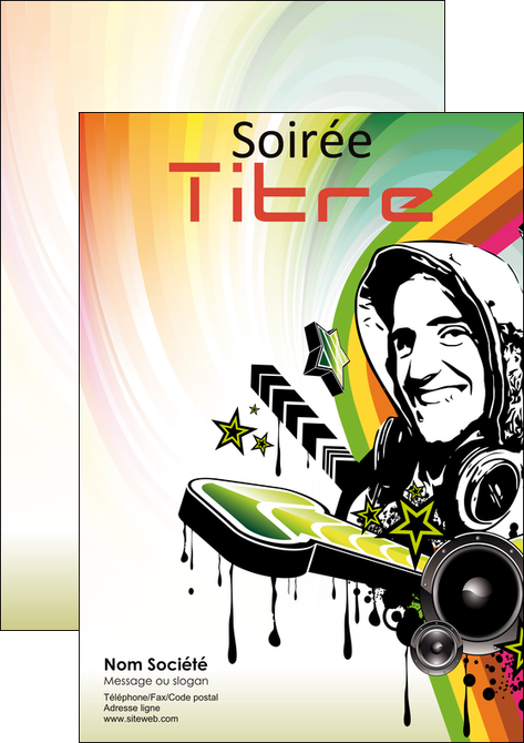 impression affiche musique abstract audio backdrop MLGI14594
