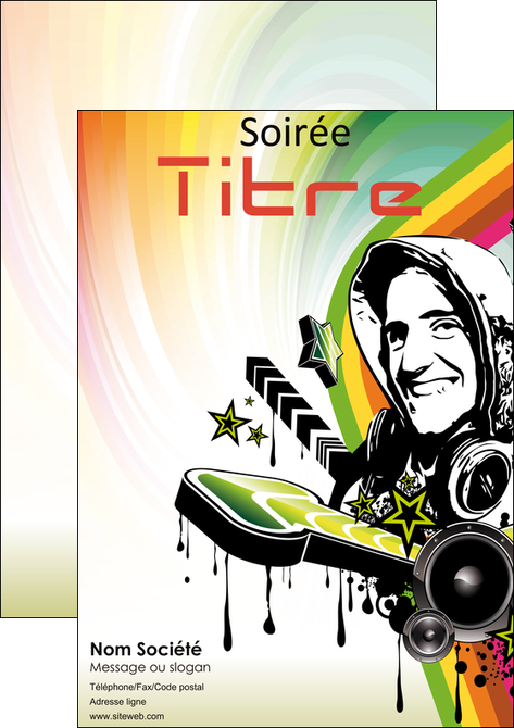 creer modele en ligne affiche musique abstract audio backdrop MLGI14596