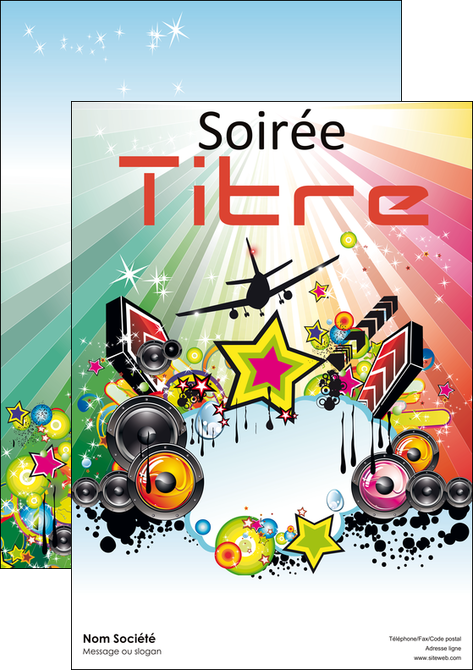 creer modele en ligne affiche musique abstract audio backdrop MLGI14604