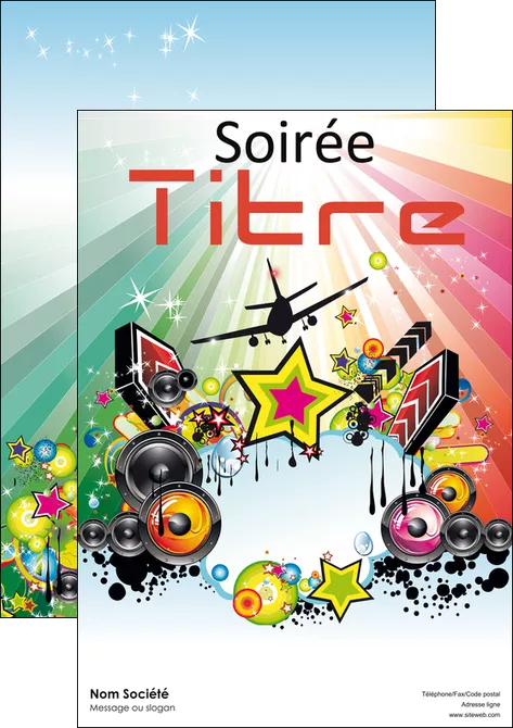 creer modele en ligne affiche musique abstract audio backdrop MLGI14604