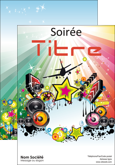 personnaliser modele de affiche musique abstract audio backdrop MLGI14612