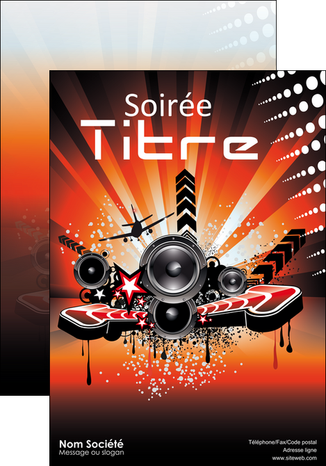 imprimer affiche musique abstract audio backdrop MLGI14654