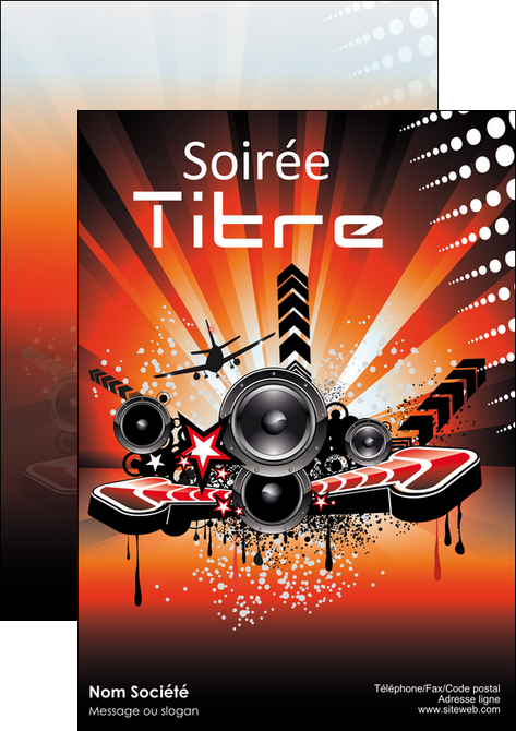 imprimerie flyers musique abstract audio backdrop MLGI14660