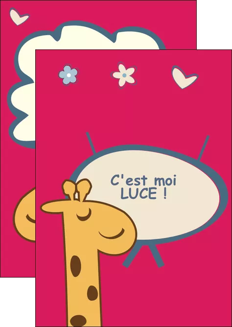 maquette en ligne a personnaliser flyers bonbon dessin anime MLGI14678