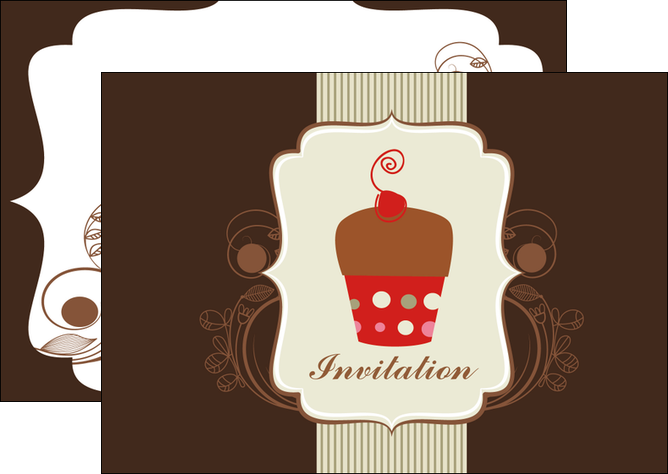 impression flyers carte d anniversaire carton d invitation d anniversaire faire part d invitation anniversaire MIS14682