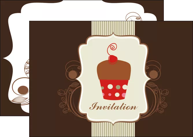 impression flyers carte d anniversaire carton d invitation d anniversaire faire part d invitation anniversaire MIFLU14682