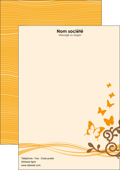 creation graphique en ligne flyers papillons nature jardin MIF14780