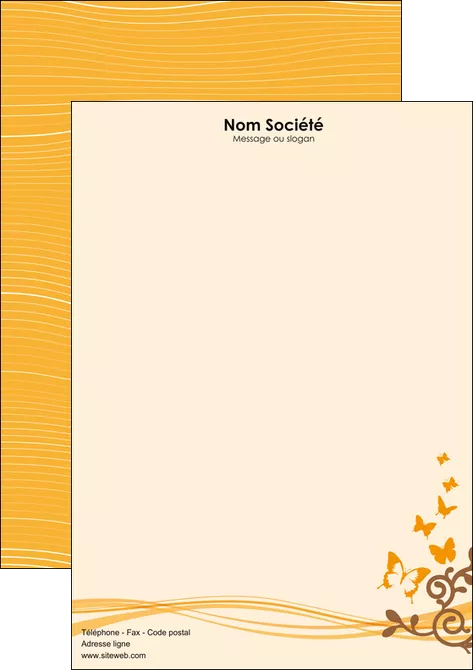 imprimer flyers papillons nature jardin MLGI14782