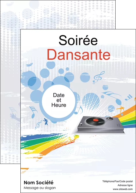 creer modele en ligne affiche musique abstract adore advertise MLGI14900