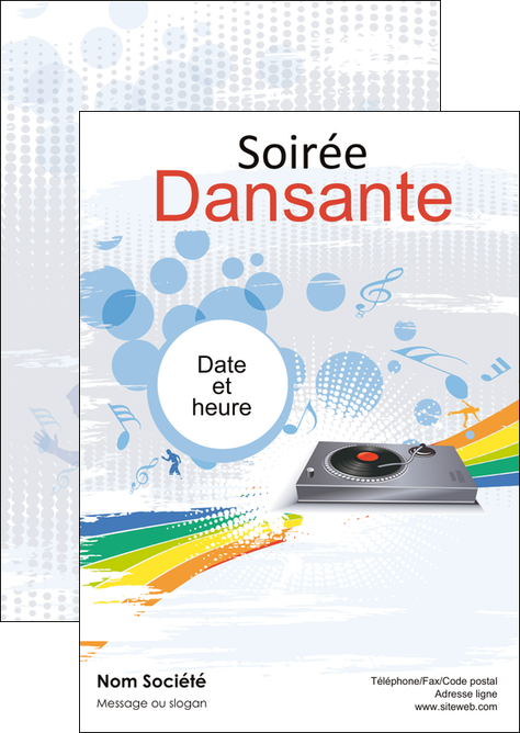 imprimerie flyers musique abstract adore advertise MIFBE14902