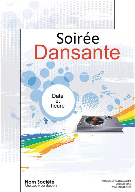 personnaliser modele de affiche musique abstract adore advertise MIFBE14904