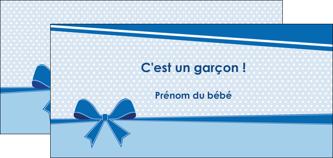 modele flyers fille carte de naissance pour  garcon carton de naissance pour garcon MIFLU14946