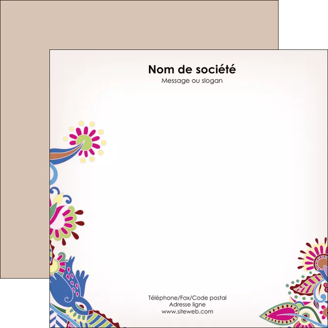 modele flyers fleuriste et jardinage ornement ornementation decor MIFBE15132