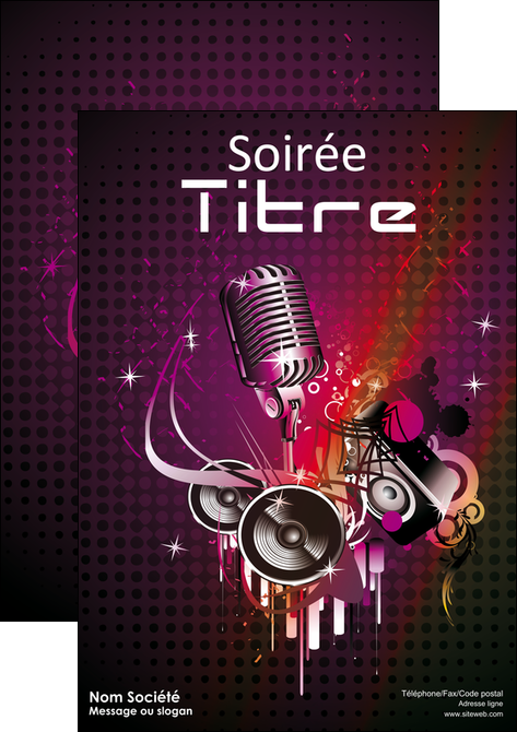 personnaliser modele de affiche discotheque et night club abstract adore advertise MLIP15462