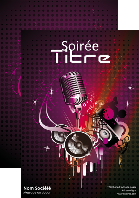 modele affiche discotheque et night club abstract adore advertise MFLUOO15466