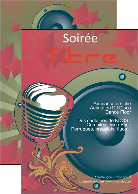 personnaliser maquette flyers discotheque et night club abstract artistic background MLGI15486
