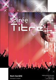 modele affiche discotheque et night club abstract adore advertise MFLUOO15576