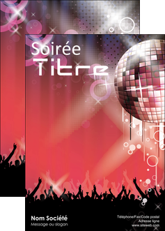creation graphique en ligne affiche discotheque et night club abstract adore advertise MMIF15578