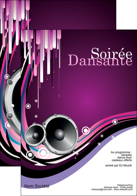 faire affiche discotheque et night club abstract adore advertise MLIGCH15618