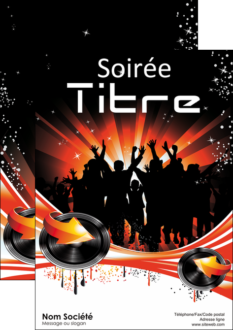 faire affiche discotheque et night club abstract background banner MIF15632