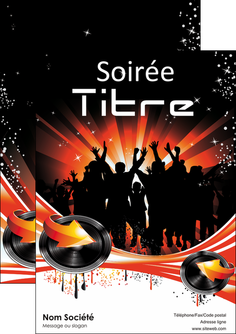 imprimer affiche discotheque et night club abstract background banner MIFCH15634
