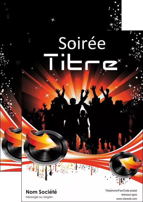 imprimer affiche discotheque et night club abstract background banner MIFBE15634
