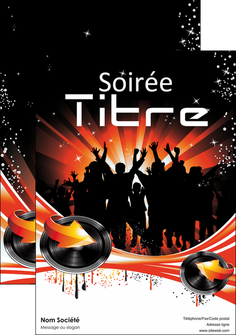 cree affiche discotheque et night club abstract background banner MIF15638
