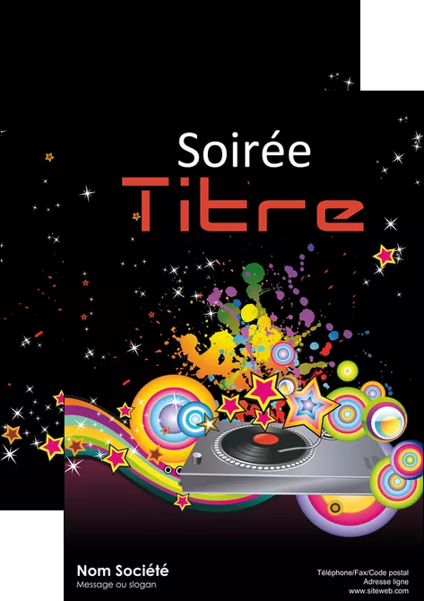 imprimer affiche discotheque et night club abstract adore advertise MLGI15676