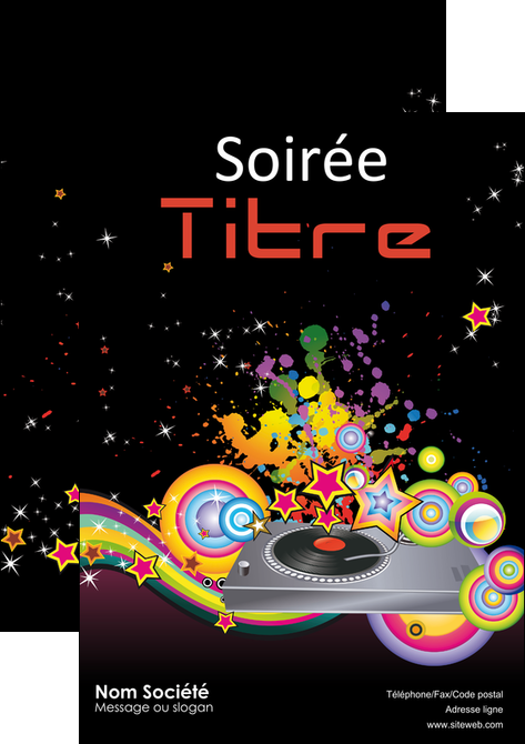 faire modele a imprimer affiche discotheque et night club abstract adore advertise MIDCH15678