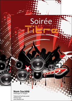 personnaliser maquette affiche loisirs soiree disco concert MLGI15802