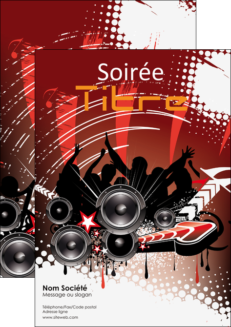 imprimer flyers loisirs soiree disco concert MLGI15808