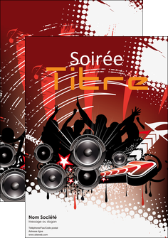 maquette en ligne a personnaliser affiche loisirs soiree disco concert MLGI15810