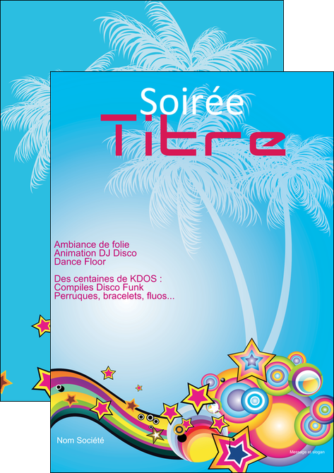 personnaliser modele de affiche discotheque et night club abstract adore advertise MIFCH15822
