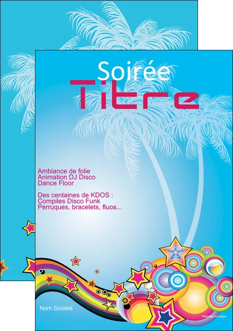 personnaliser modele de affiche discotheque et night club abstract adore advertise MLGI15822