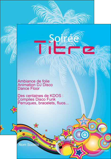 cree affiche discotheque et night club abstract adore advertise MFLUOO15826