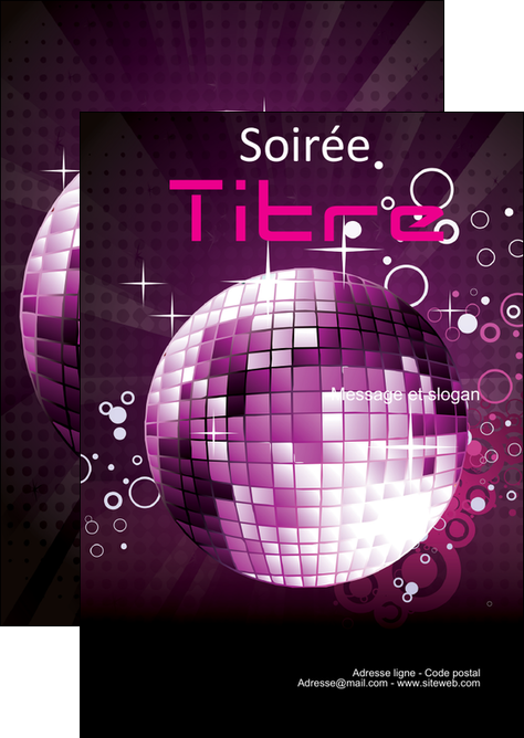 maquette en ligne a personnaliser flyers discotheque et night club abstract background banner MIFLU15838