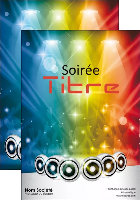 personnaliser modele de affiche discotheque et night club ambiance ambiance de folie bal MLIGLU15868