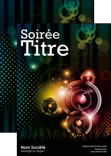 modele en ligne affiche discotheque et night club ambiance ambiance de folie bal MLGI15872