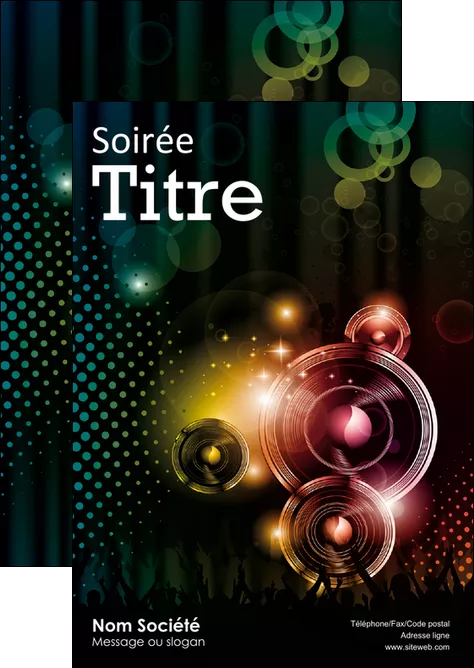personnaliser modele de flyers discotheque et night club ambiance ambiance de folie bal MLIGLU15874