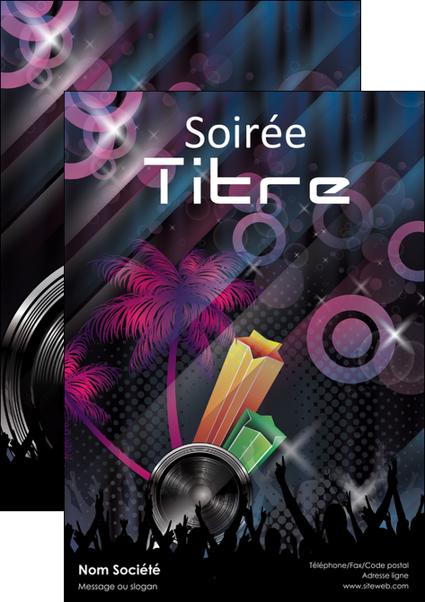 impression flyers discotheque et night club abstract background banner MFLUOO15926